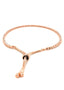 Elara Adjustable Tennis Style Bracelet with Cubic Zirconia in Sterling Silver back view