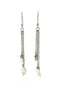 Sterling Silver Tassel Earrings with Polished Stars - Stella